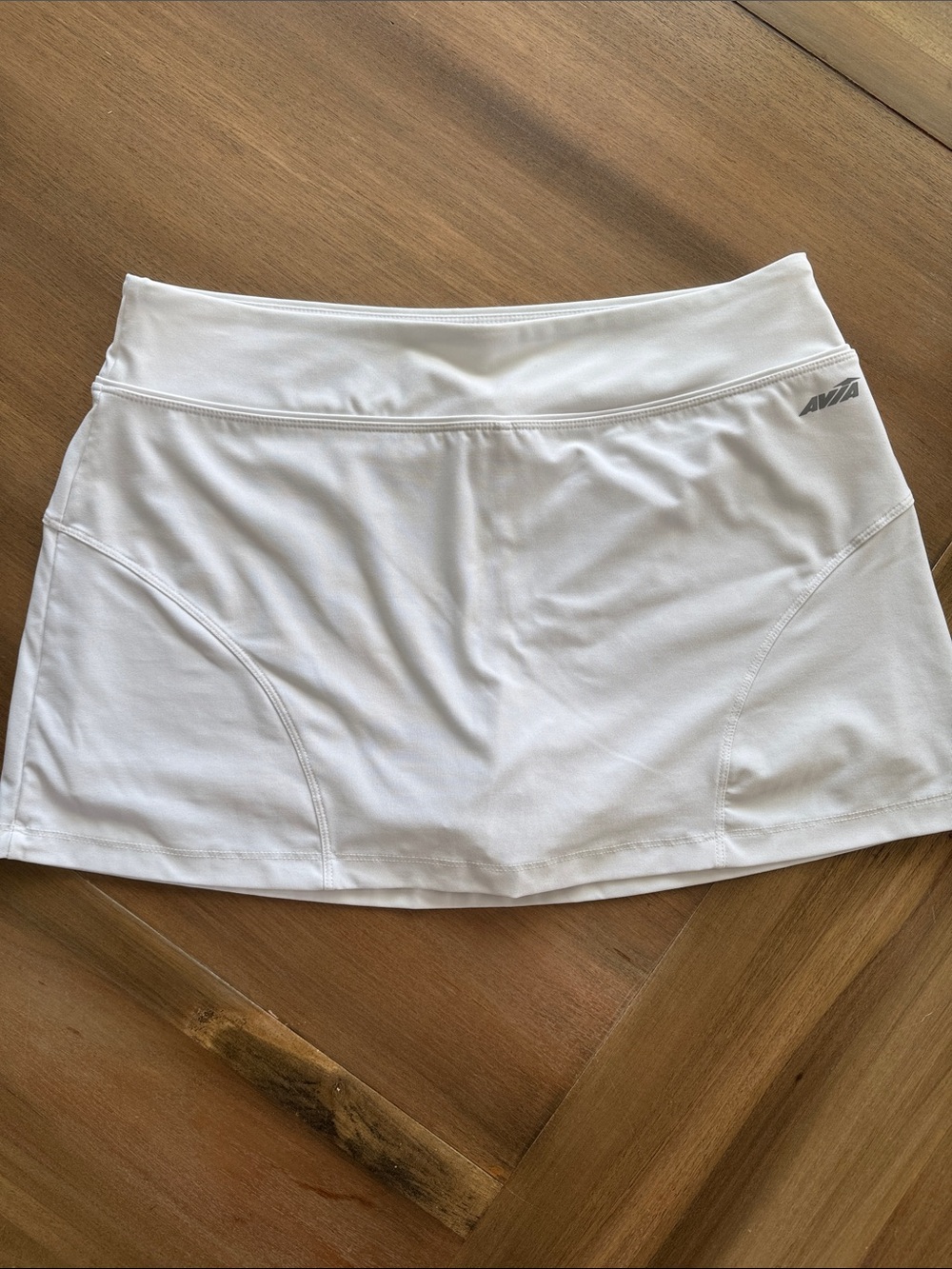 Avia White Athletic Skort with Subtle Logo